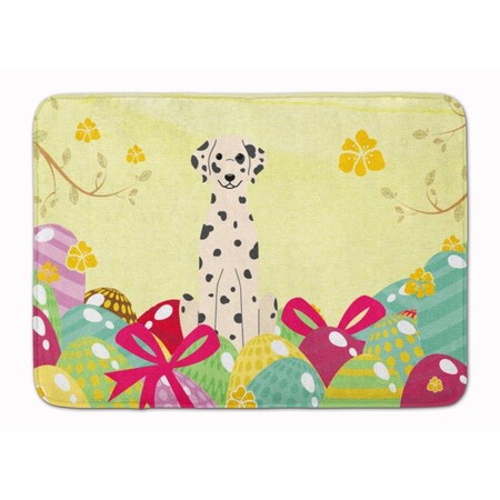 Carolines Treasures Easter Eggs Dalmatian Machine Washable Memory Foam Mat BB6097RUG